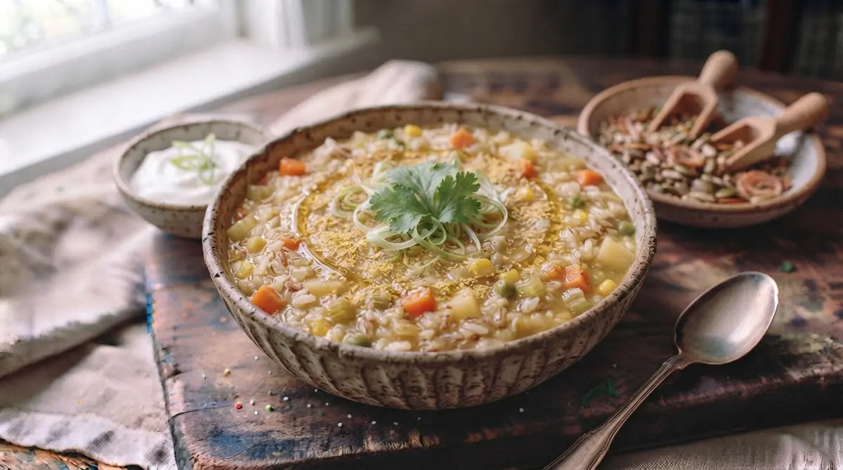 Mild Vegetable and Rice Porridge